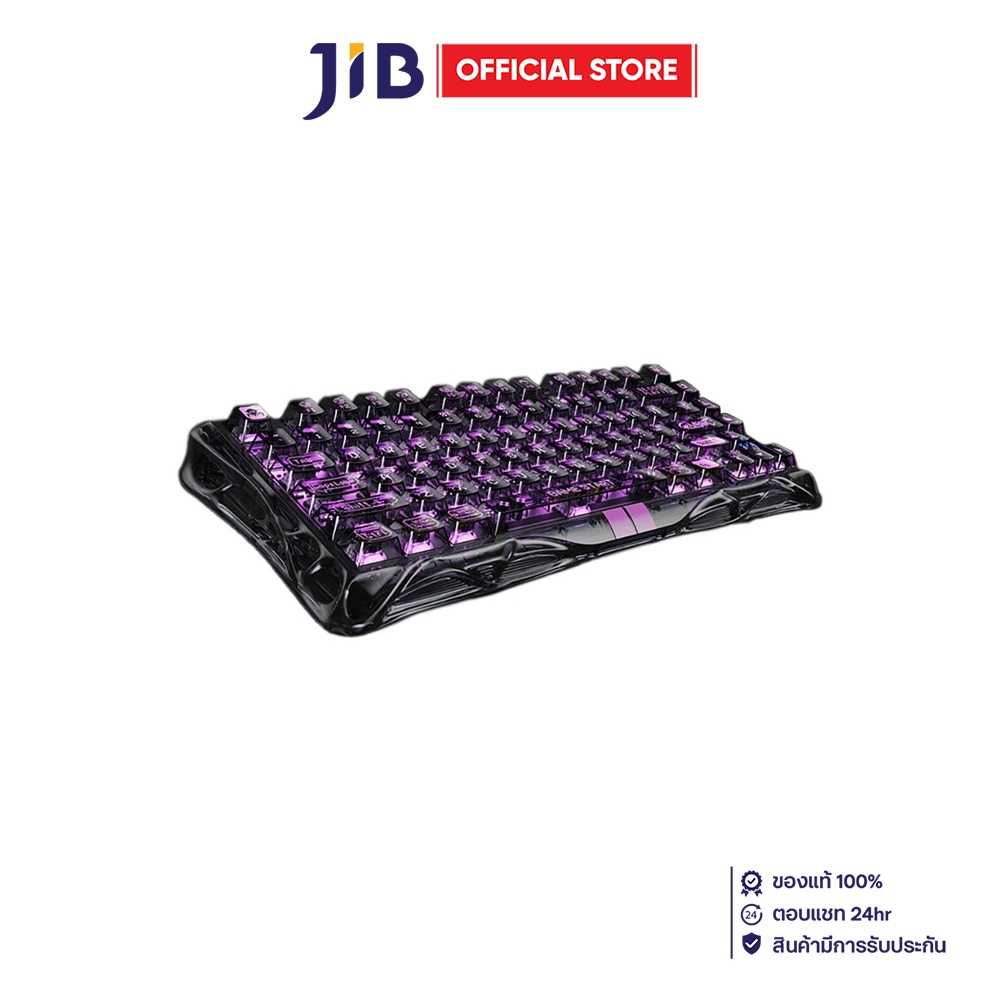 KEYBOARD (คีย์บอร์ด) GRAVASTAR MERCURY V75 LITE MAGNETIC SWITCH RGB EN - TRANSPARENT BLACK