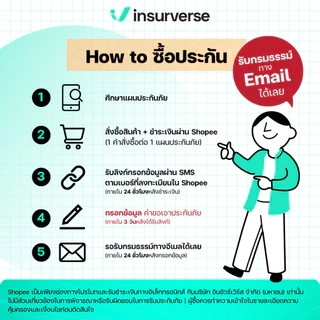 [E-voucher] insurverse อินชัวร์เวิร์ส พ.ร.บ. รถยนต์ ประเภทกระบะ 2 ประตู