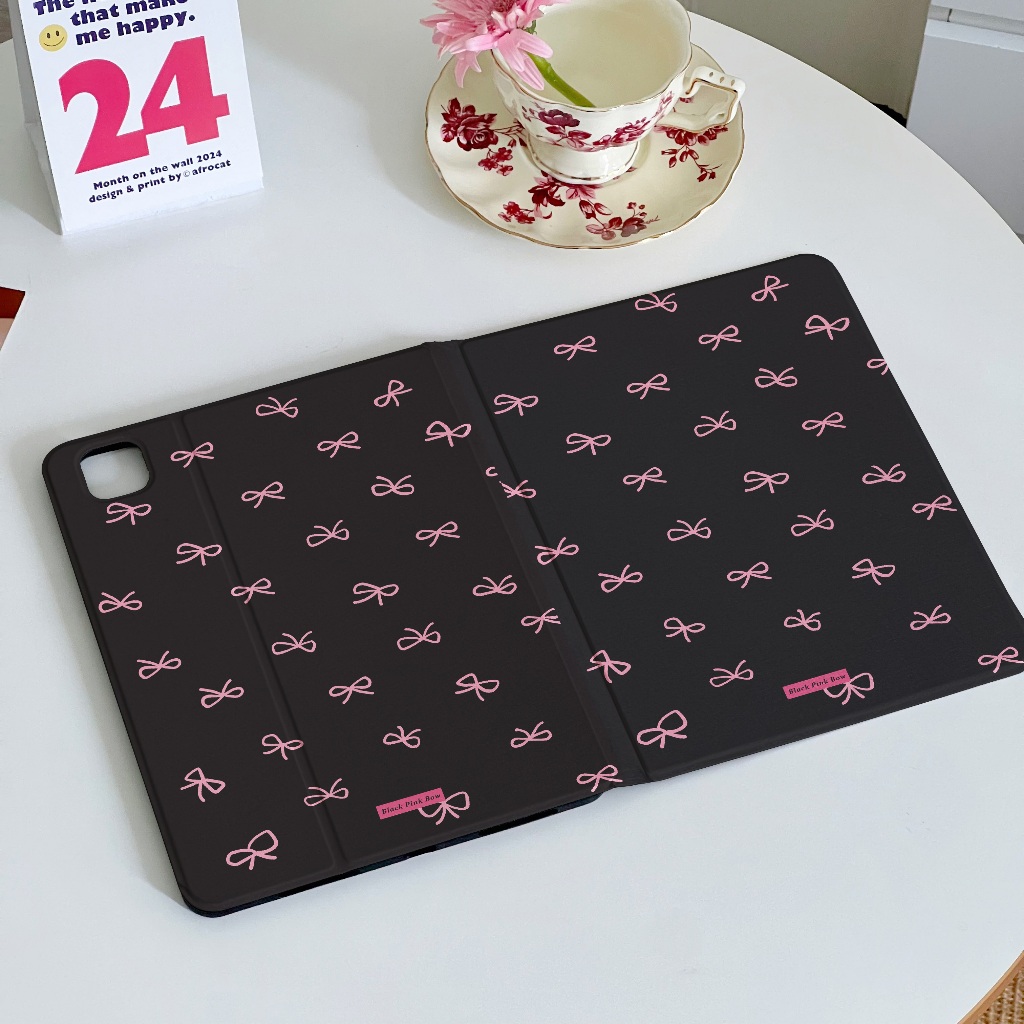 🚚พร้อมส่ง🚚เคส Samsung Tab S10+ S9 A9+ S9 FE bow-knot A9 S10 FE S6 Lite มีที่ใส่ปากกา S9 S8 S9 FE+