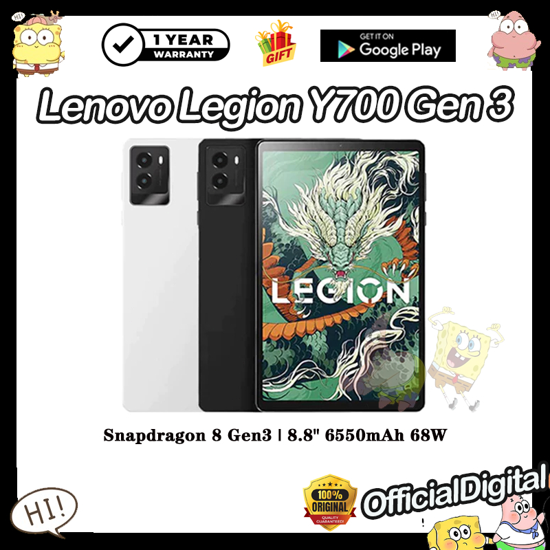 Global Rom Lenovo Legion Y700 2025 Lenovo Legion Y700 Gen 3 Snapdragon 8 Gen3 8.8" 2.5K 165Hz Lenovo