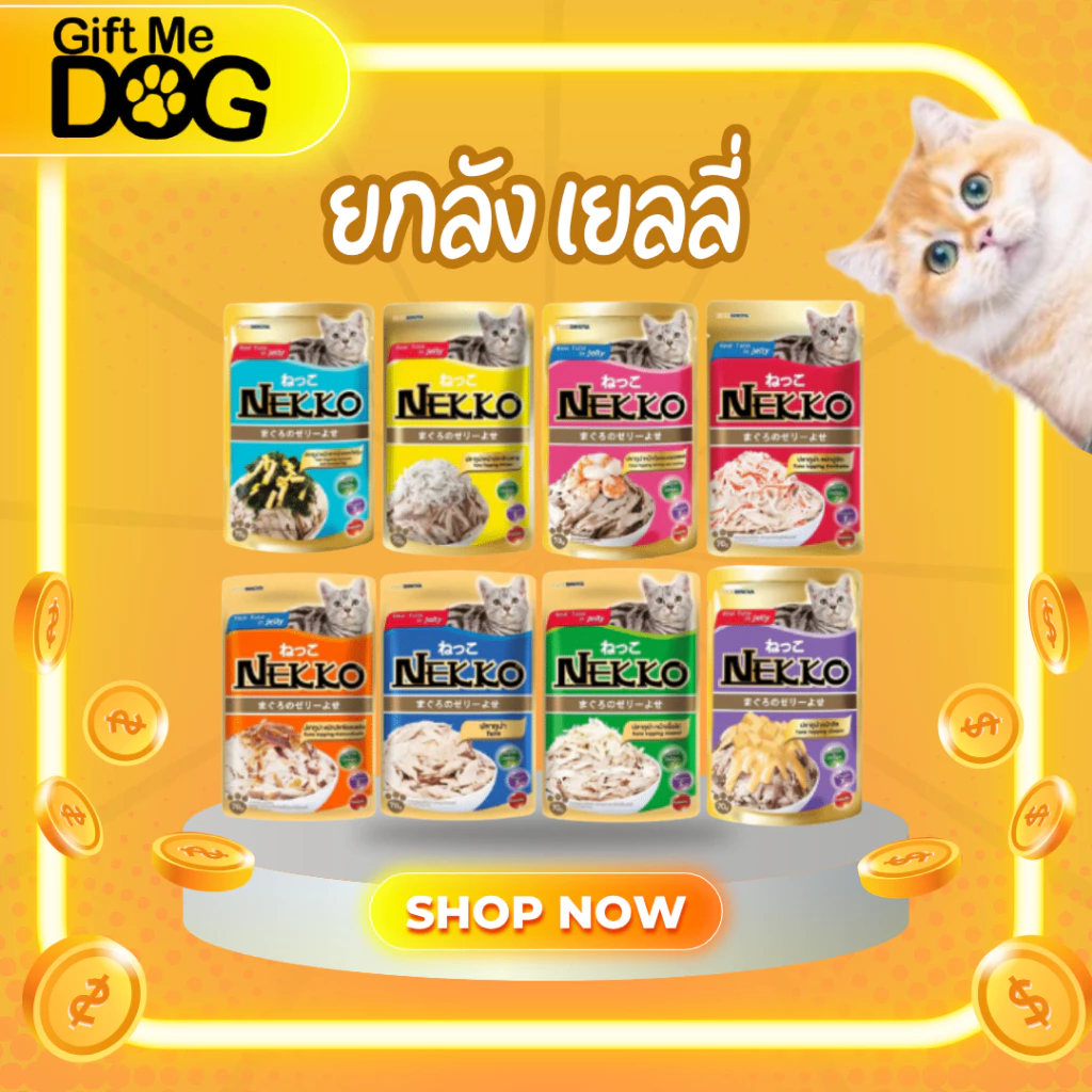 Nekko pouch เนกโกะ ในเยลลี่**ยกลัง48ซอง** สุดคุ้ม ราคาพิเศษ