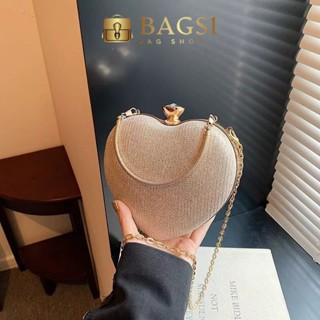 #1005กระเป๋าจัดเลี้ยงเย็น, กระเป๋าถือกล่องรูปทรงรักแวววาว,หร…