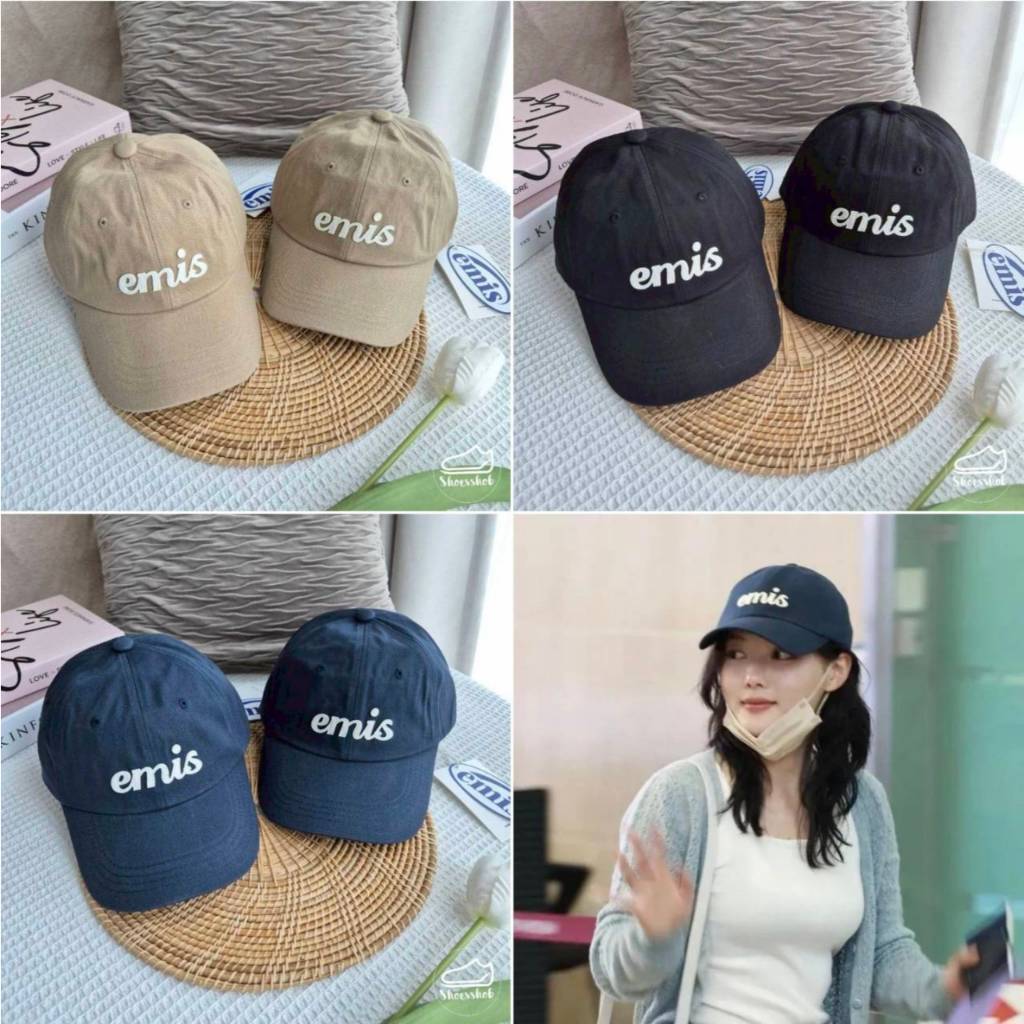ของแท้ 💯% พร้อมส่ง หมวก emis APPLIQUE BALL CAP