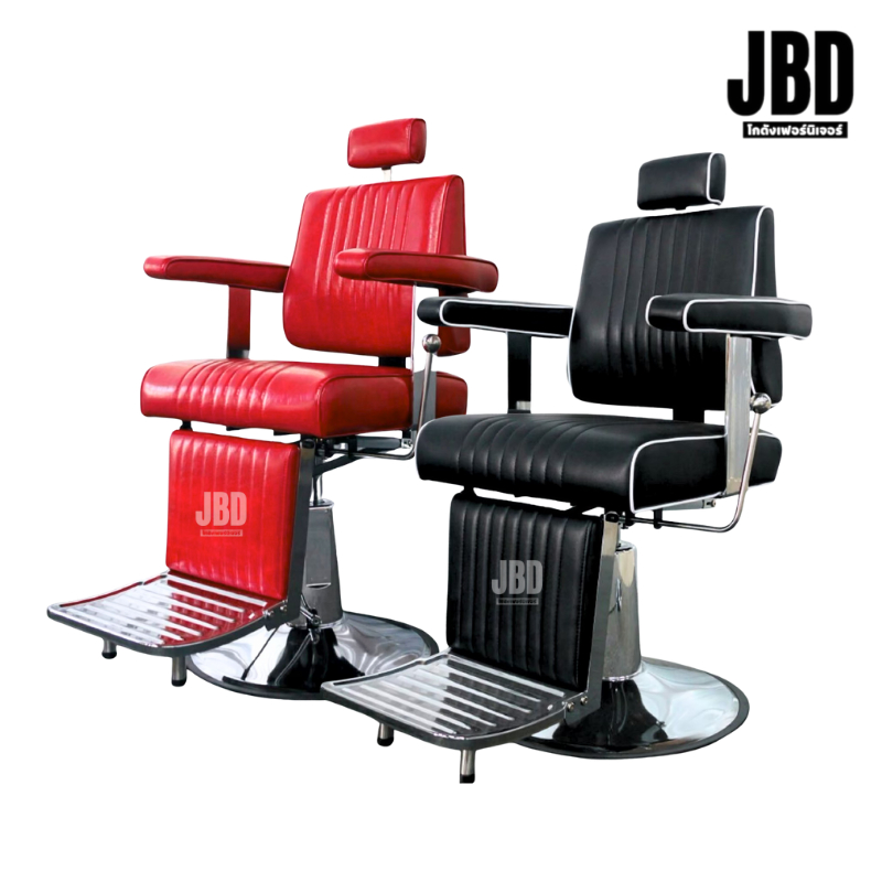 JBD INTER เก้าอี้ตัดผม เก้าอี้บาร์เบอร์ ไฮโดรลิคปรับสูง-ต่ำ ปรับเอนนอน รหัสรุ่น:JBD6673(ปีเตอร์เล็ก)