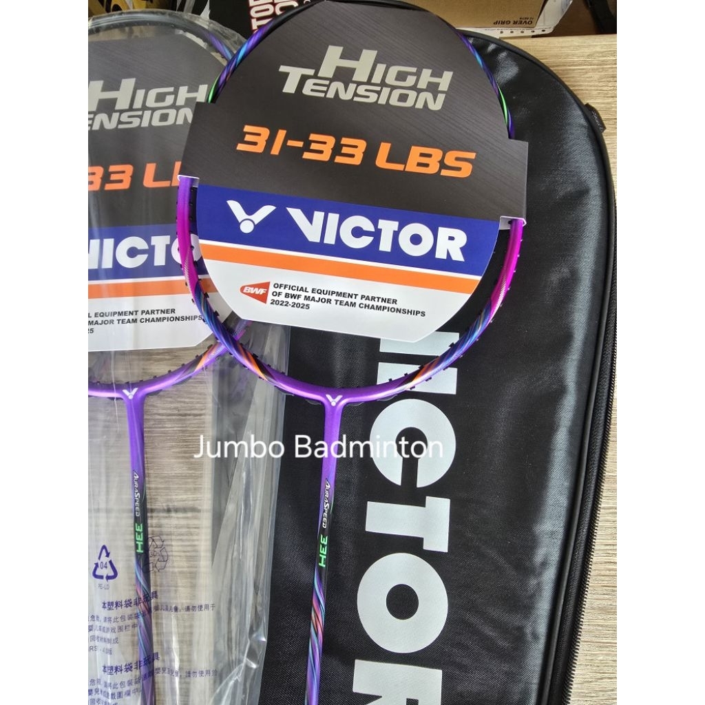 VICTOR ไม้แบดมินตัน รุ่น Auraspeed 33H 4U แถมเอ็น+กริป+ซอง แท้ 💯%