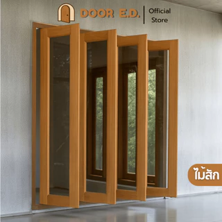 บานเฟี้ยมไม้สักแท้ ประตู-หน้าต่าง เลือกขนาดได้ ส่งตรงจากโรงงาน