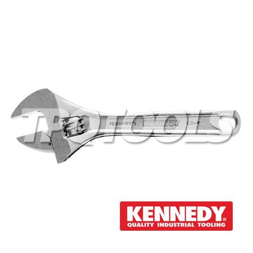 ประแจเลื่อนสีขาว 6" CHROME FINISH ADJUSTABLE WRENCHES KEN501-1060K "KENNEDY"  รับประกันสินค้าแท้100%