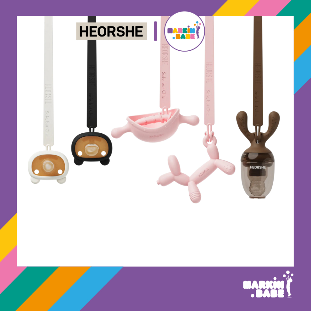 HEORSHE – Pacifier Chain I  สายคล้องจุกหลอกซิลิโคน Food Grade I MARKIN.Babe