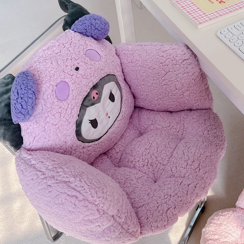 ส่งจากไทย💜 Kuromi เบาะรองนั่งคุโรมิ เบาะรองหลัง เสริมหนุนหลังกับเก้าอี้ทำงาน ที่พิงหลัง หมอนอิง 64023 - รูปที่ 2