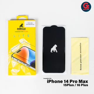 ฟิล์มกระจก Gorilla Lite TG-Full สำหรับ iPhone 11-17 Series ทุกรุ่น (กระจกแบบเต็มจอ)