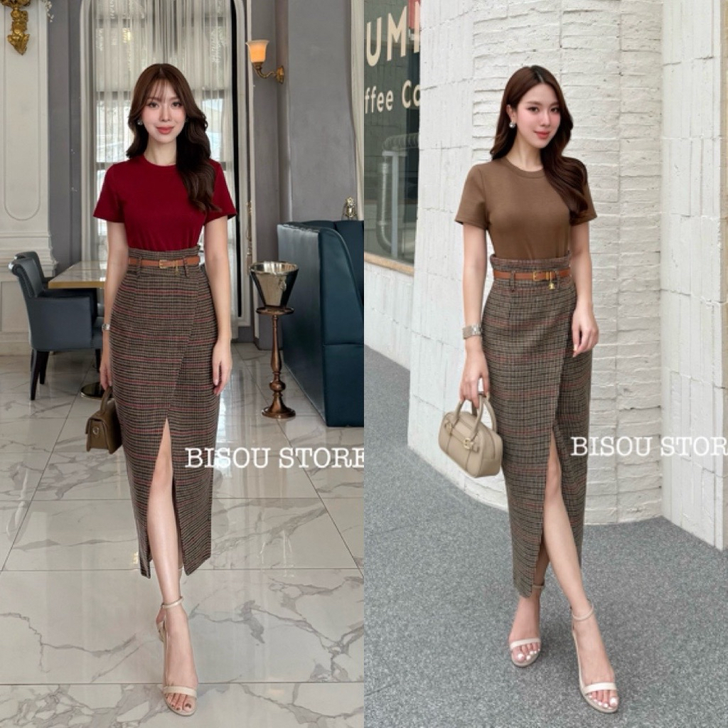 Lalabelle ชุดเซ็ทสุดฮอตพร้อมกระโปรงและเข็มขัด