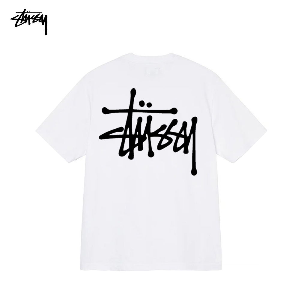 เสื้อยืด Stussy แท้ Basic Logo Tee White(US)