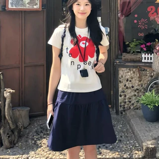 กระโปรงบาน เอวสูง เก็บพุง สวยน่ารัก Skirt ไซส์ใหญ่