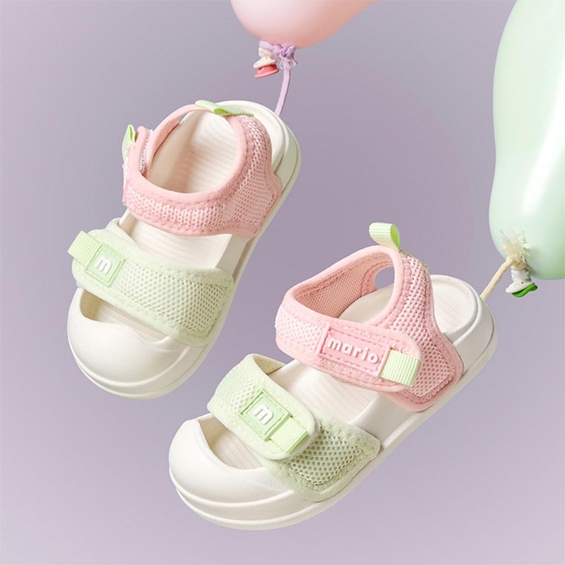 Cheerful Mario  รองเท้าผู้ชาย รองเท้าผู้หญิง รองเท้าแตะ Baotou ป้องกันการชน รองเท้าชายหาด รองเท้าแตะกันลื่นแบบ Soft Sole - รูปที่ 6