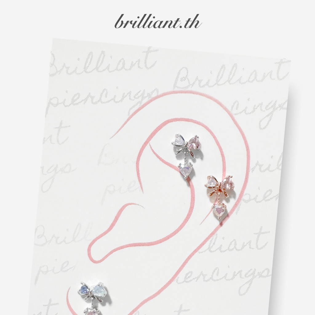 จิวหูเกาหลี ก้านแสตนเลสเกรดเครื่องมือแพทย์ Surgical Stainless Steel no.769_770_936