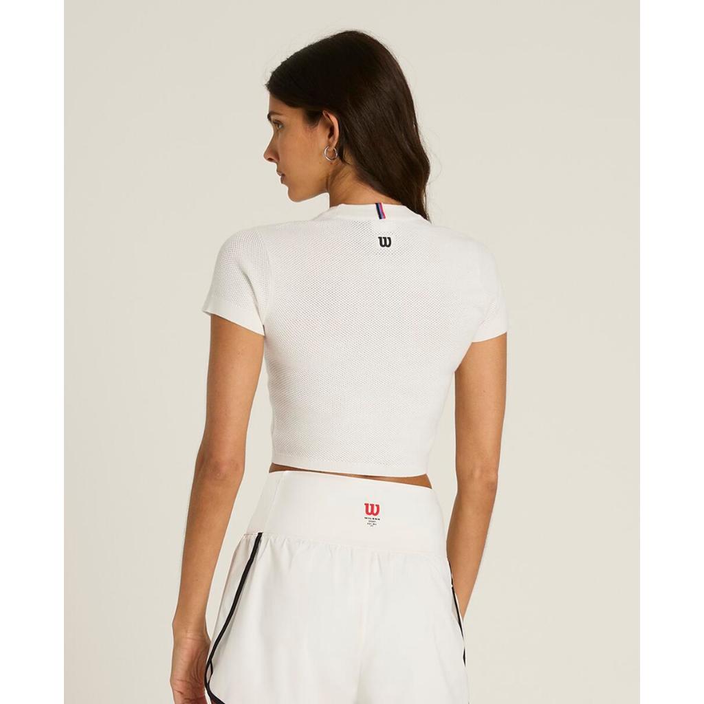 Wilson Women PEYTON KNIT TEE เสื้อยืดผู้หญิง WW00559531GYC Official Store — صورة 3