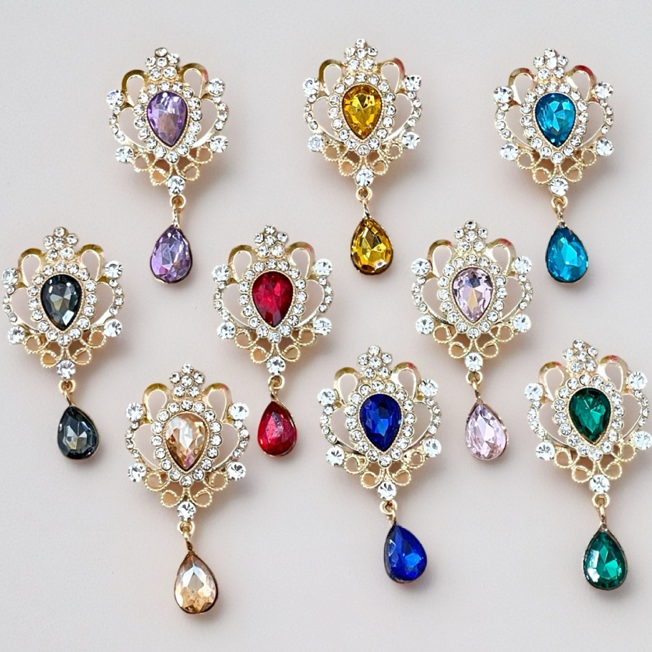 TT02*พร้อมส่ง* จี้ติดโบว์​ ตุ้งติ้ง​ติด​โบว์​ จี้หยดน้ำ ขนาด 32*60 มม. งานฝีมือ งาน DIY