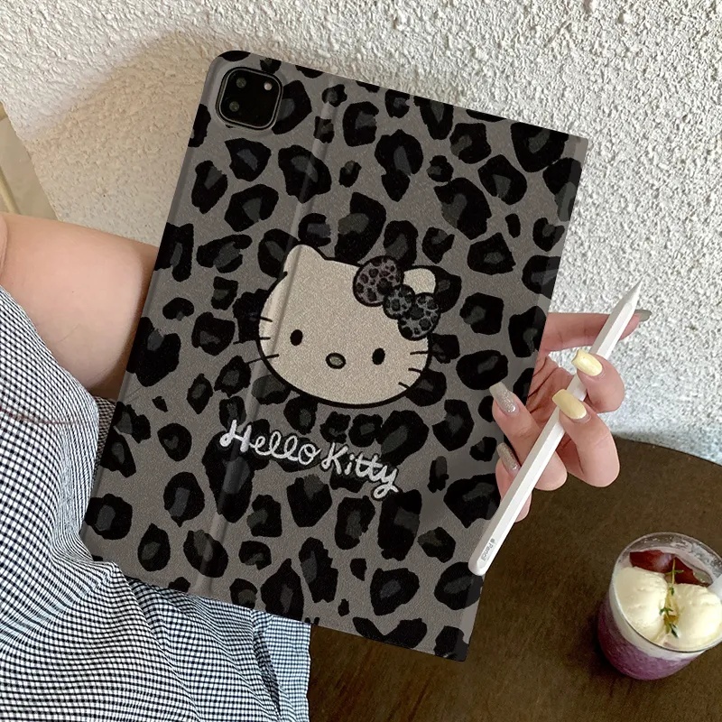 🔥จัดส่งภายใน24ชั่วโมง🔥เคสไอแพด Hellokitty Gen11 Air7 13 Pro13 Air7 11 Gen9 ลายเสือดาว เคสiPad Air5 - รูปที่ 4