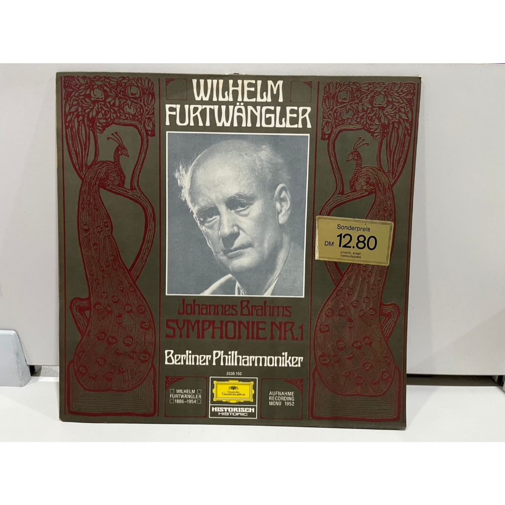 1LP Vinyl Records แผ่นเสียงไวนิล  WILHELM FURTWÄNGLER Johannes Brahms SYMPHONIE NR.1 2535 162   (J3C
