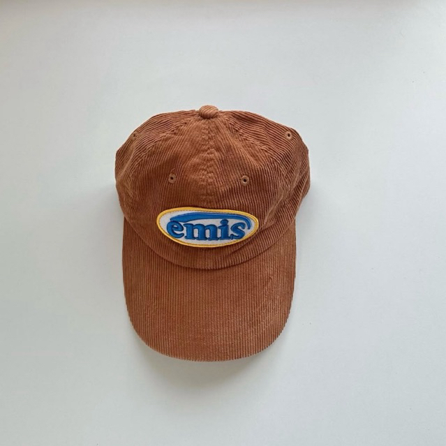 หมวก EMIS CAP ลูกฟูกสีน้ำตาล ของแท้จากเกาหลีค่า สภาพ99%