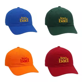 ปัก Too bad พร้อมส่ง - หมวกแก๊ป หมวกเบสบอล (ส่งด่วน,ขอใบกำกับภาษี)