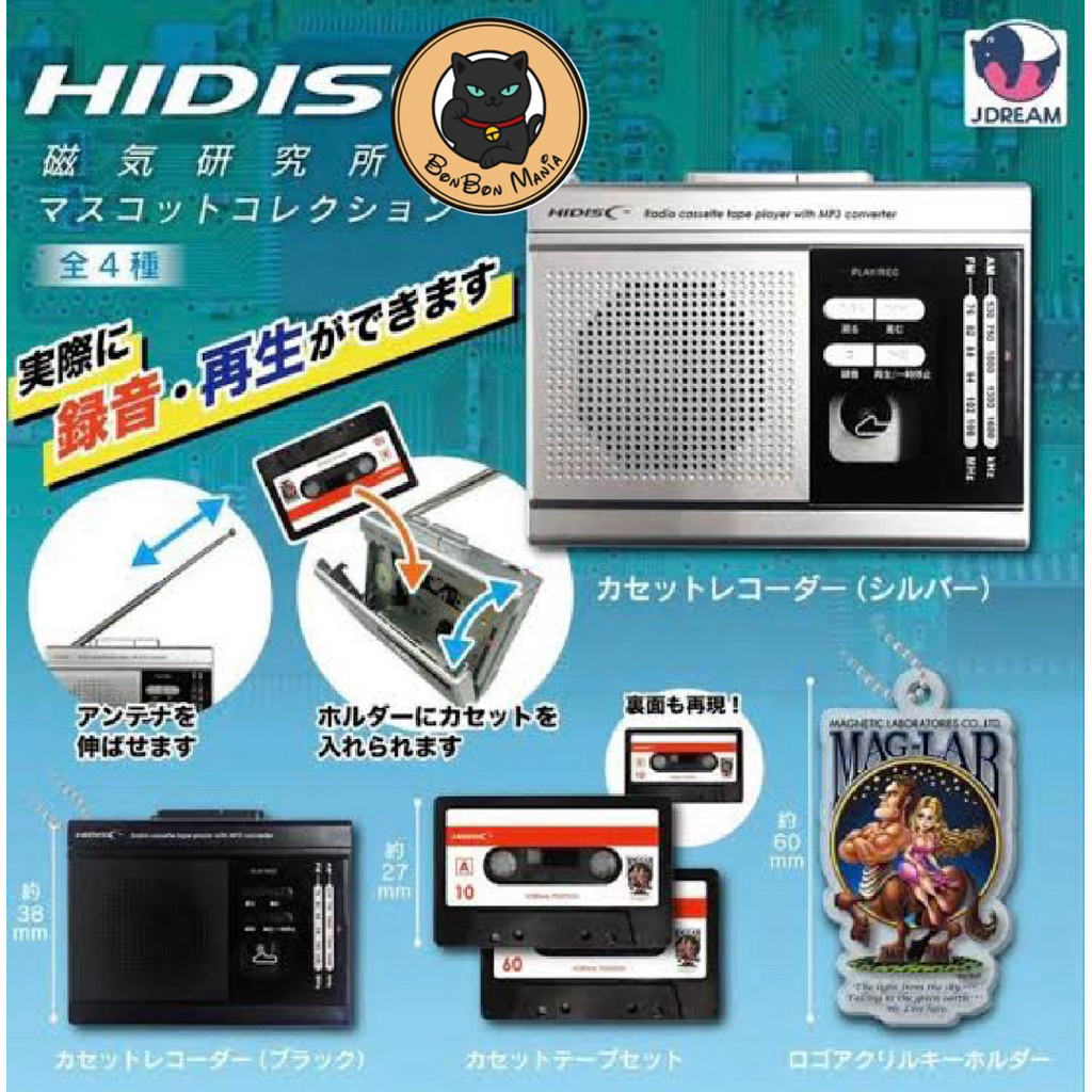 [แบบแยก-เลือกแบบได้]Gachapon HIDISC Magnetic Laboratory Mascot Collection set