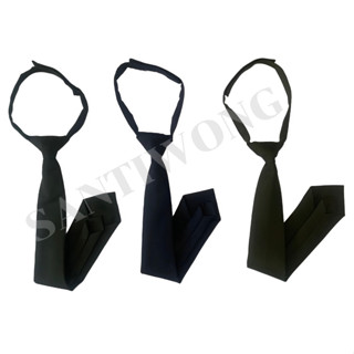 เนคไท ไทด์สำเร็จรูป ไทด์รปภ. (ดำ/กรมท่า/เขียวขี้ม้า)