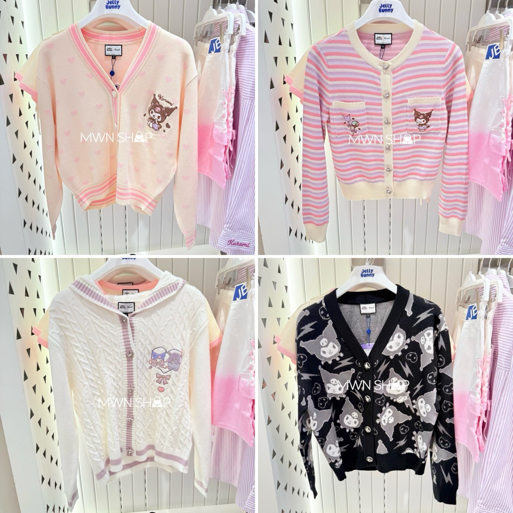 Jellybunny Sale Kuromi มีโค้ดลด30% เสื้อ cardigan ของแท้จากชอป