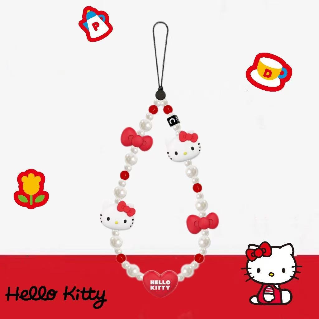 จัดส่งจากกรุงเทพฯ พวงกุญแจ kitty จี้โทรศัพท์มือถือ สายคล้องโทรศัพท์มือถือ สายรัดข้อมือป้องกันการสูญหายของโทรศัพท์มือถือ