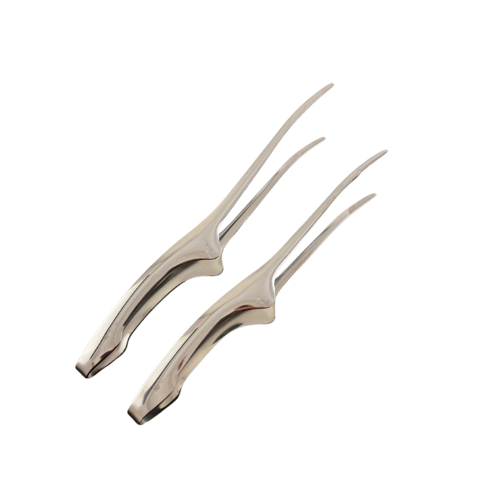 TwinFish 1ชิ้น ที่คีบอาหารสำหรับปิ้งย่าง ทำจากสแตนเลส 9 นิ้วและ 10 นิ้ว รหัสSAT