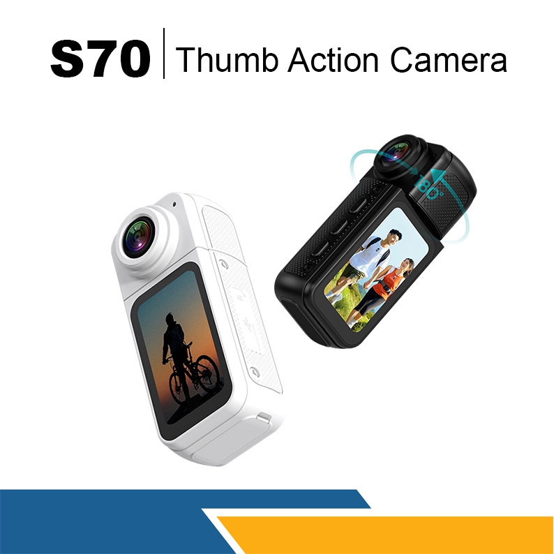 กล้อง Thumb Action Camera Anytek S70 Magnetic Thumb กล้องถ่ายภาพกีฬา 2.7K