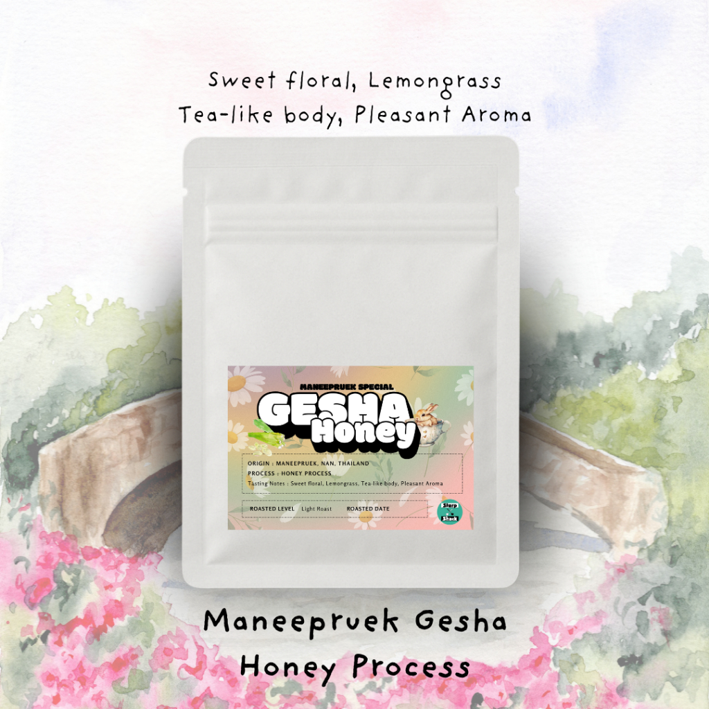 Slurp Shack x มณีพฤกษ์ Gesha (Geisha) Honey Process 100g | คั่วอ่อน