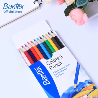 [ฟรีกบเหลา] Bantex สีไม้ ดินสอสี แท่งยาว 12/24/36 สี ระบายลื่น เฉดสีธรรมชาติ สวยสมจริง Color pencil