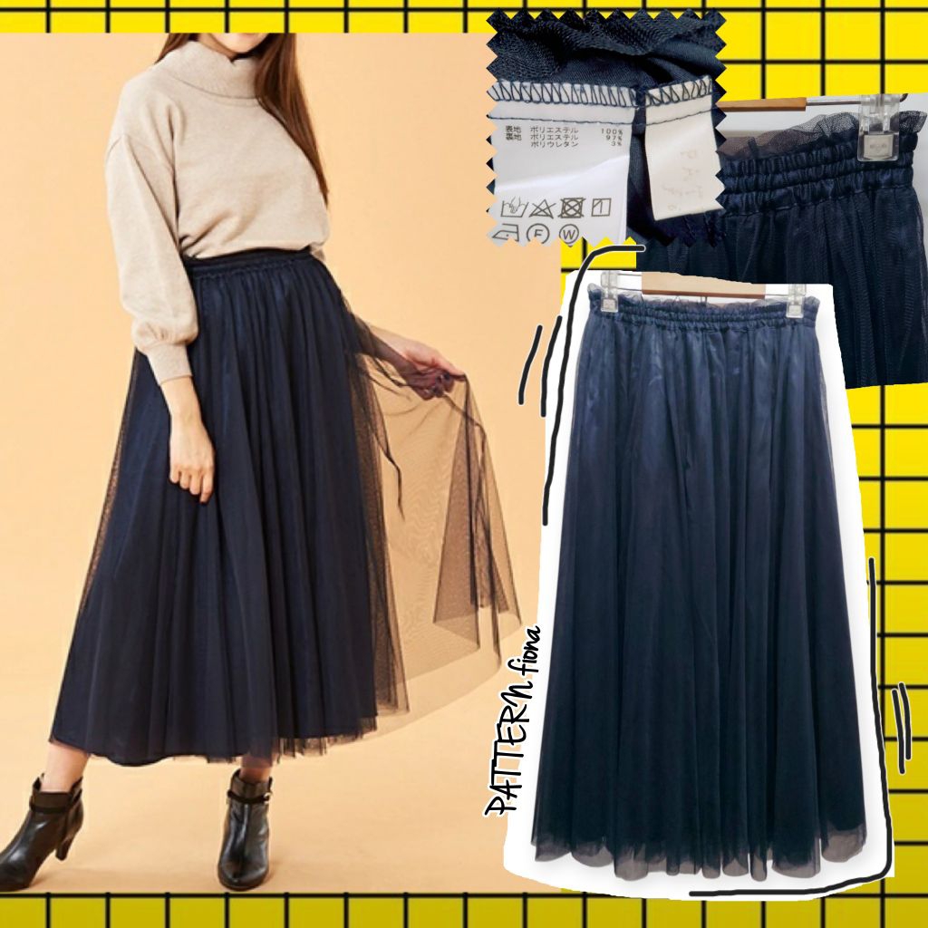 W83🐈‍⬛PATTERN fiona กระโปรงผ้ามุ้ง(tulle)