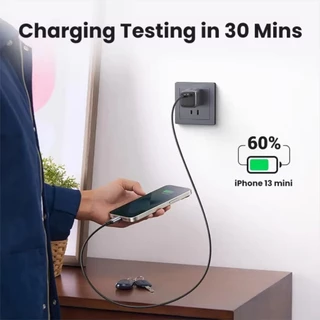 ของแท้💯 UGREEN GaN 30W USB C Fast Charger Foldable Adapter for iPad iPhone 17 16 15 14 Pro Max Samsung S25 S24 Ultra