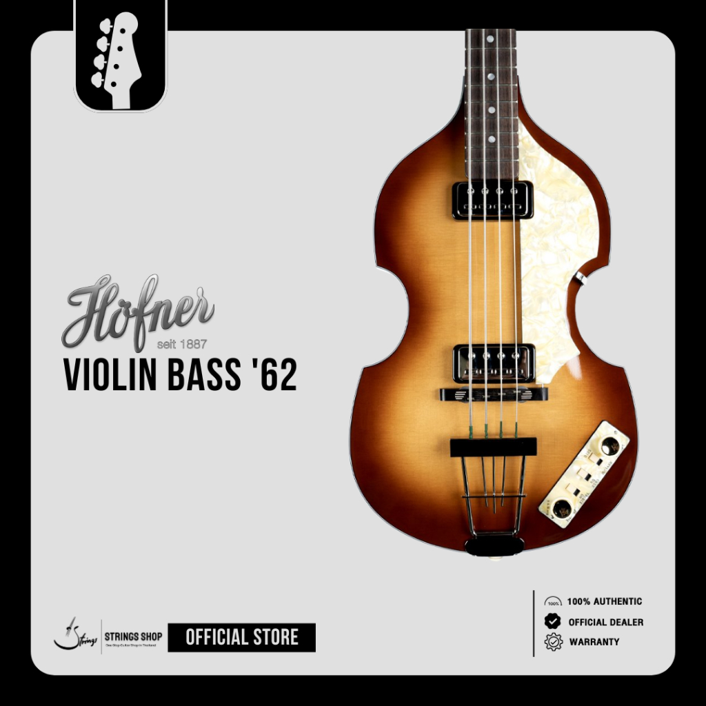 เบสไฟฟ้า Höfner Violin Bass '62 - H500/1-62-0
