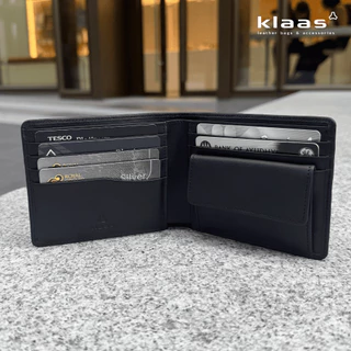 05-203 Vento coinfold wallet กระเป๋าสตางค์สานหนังแท้ ใส่บัตร/เหรียญ ได้ในใบเดียว