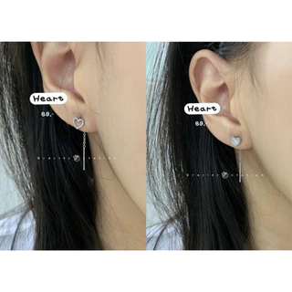 🎀🌟 ต่างหูไร้แป้น; ต่างหูสายยาวไร้แป้น ไม่ต้องใช้จุก