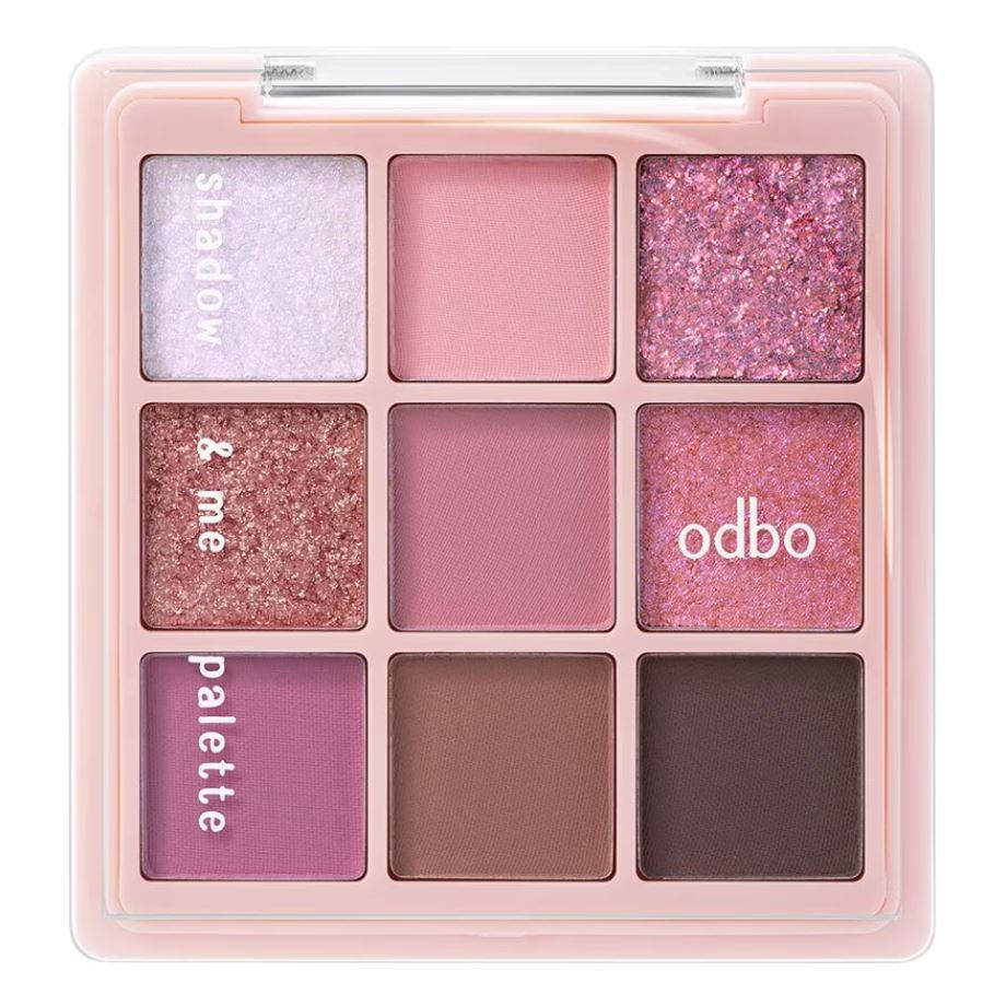 (พร้อมส่ง/ของแท้) ODBO Shadow&Me Palette พาเลทอายแชโดว์ 9 เฉดสี #03 Aurora