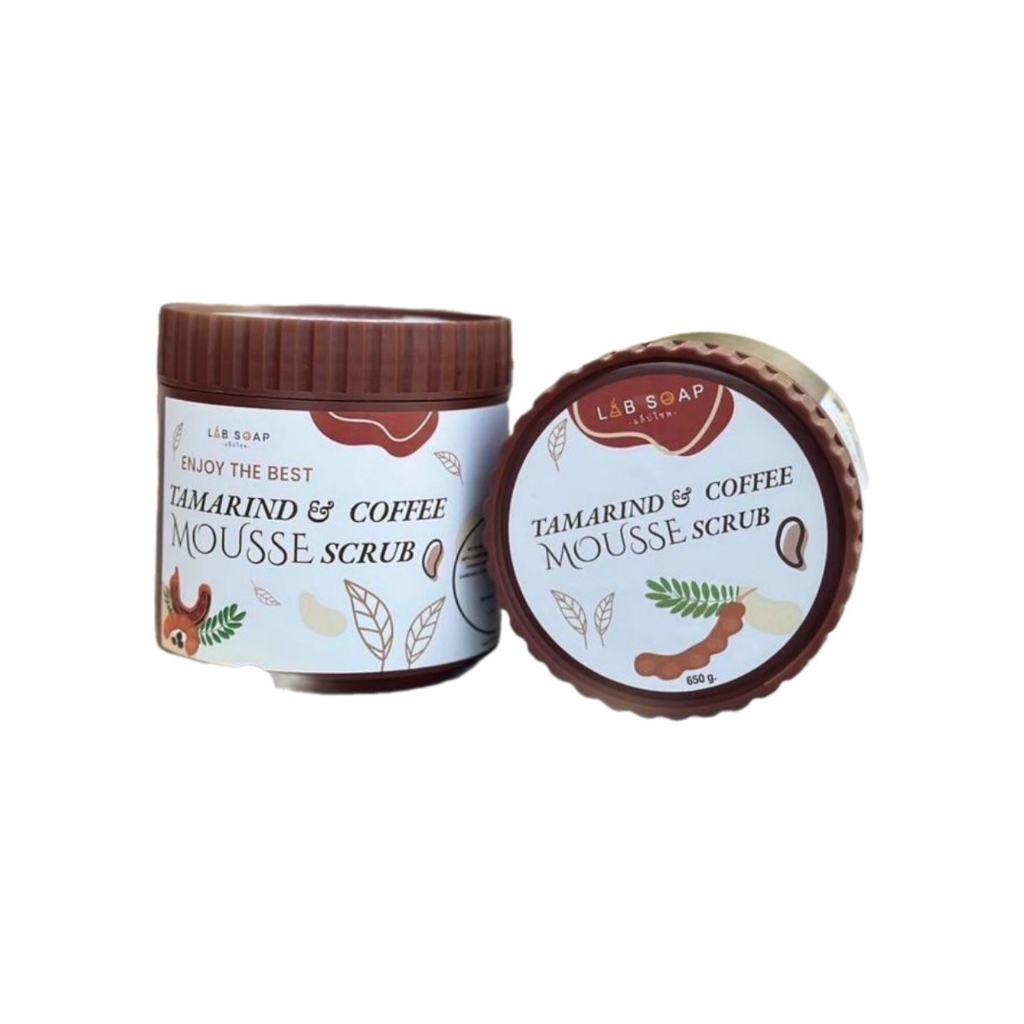 LAB SOAP สครับเนื้อมูสมะขาม& สครับเนื้อมูสขมิ้นไพร& สครับเนื้อมูสสูตรชาเขียว มี 3 สูตรให้เลือกจ้า