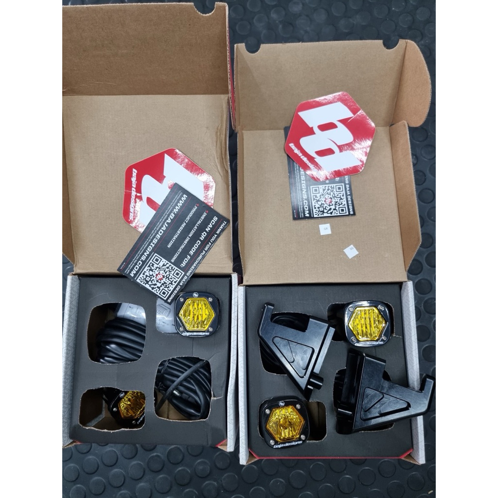 ไฟ Baja S1 Baja Designs Pair S1 Amber Wide Cornering LED Light w/Mounting Bracket