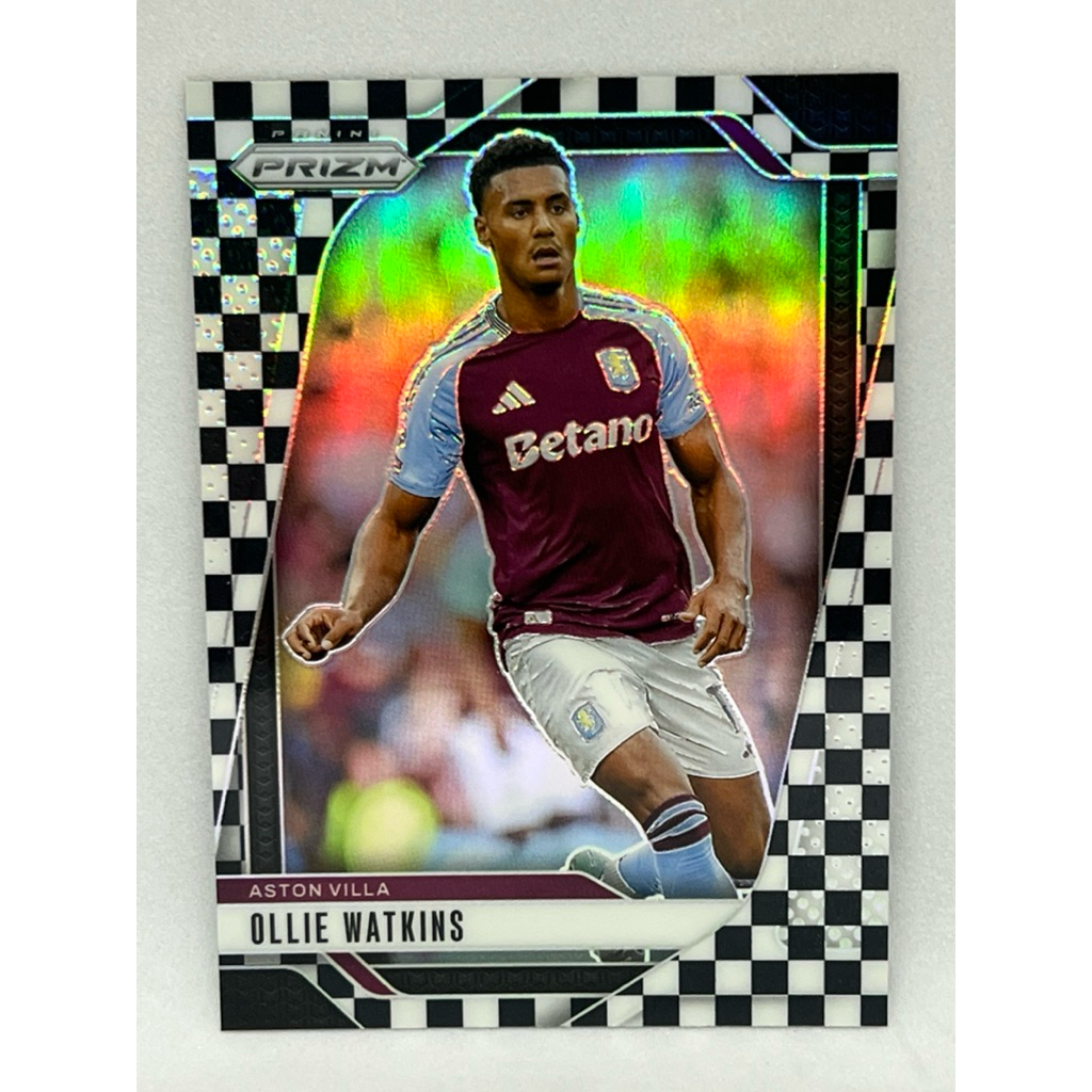 การ์ดฟุตบอล Panini 2024 - 2025 Prizm EPL Ollie Watkins Checker Board