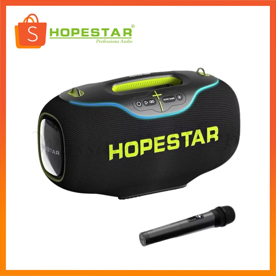 Hopestar A80 ลำโพงบลูทูธ 350W ลำโพง6ดอก มีไฟRGB ปรับเบส3โหมด ของแท้100%