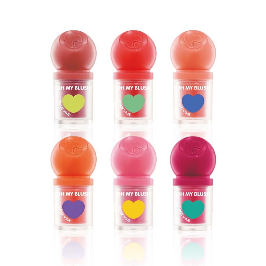 บรัชออน สีสวย Oh my brush page vine Lip Brush สีธรรมชาติ สดใส -- 0211