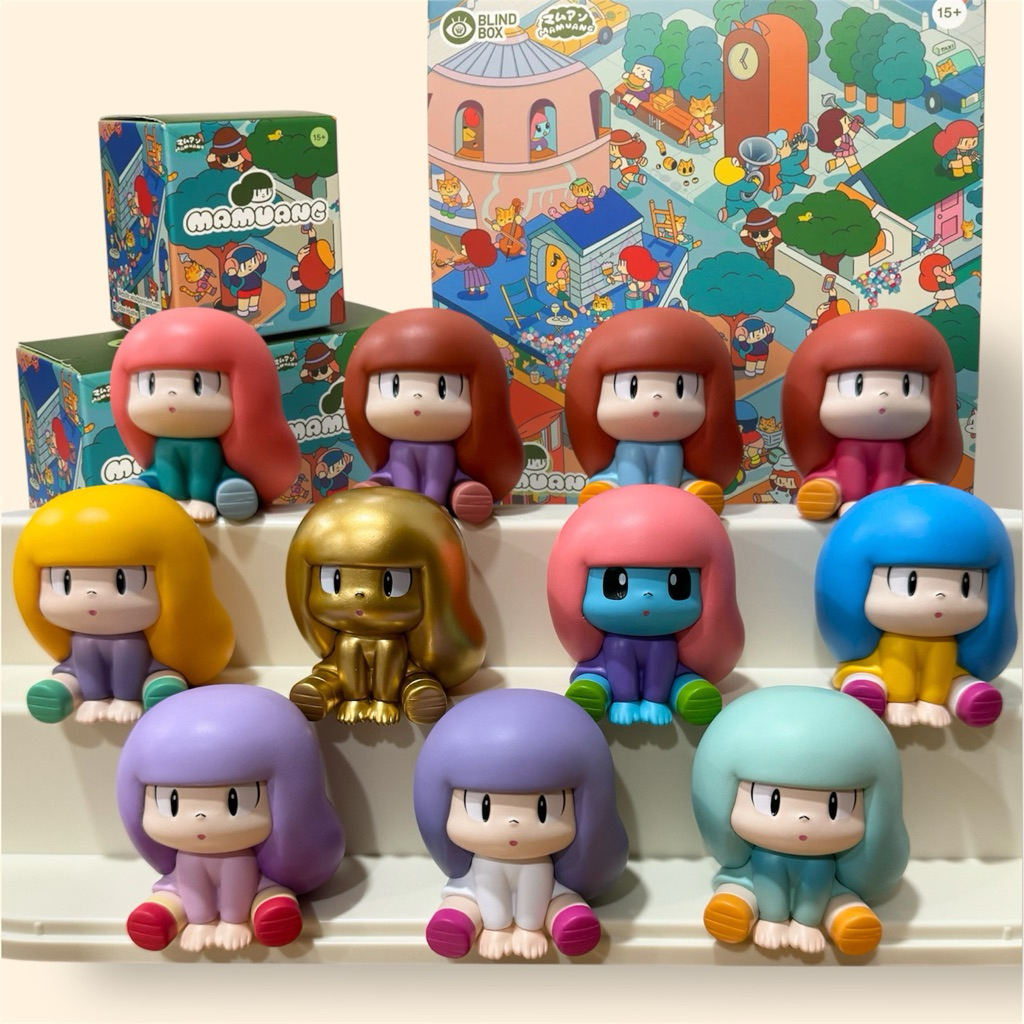 [พร้อมส่ง/แบบจุ่ม-ระบุตัว] Mamuang Figure Blind box กล่องเล็ก 1 ตัว (Wisut x Unbox Industries) ลิขสิ