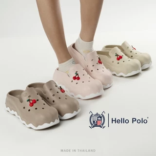 Hello Polo รองเท้าแฟชั่นผู้หญิง รองเท้าแตะผู้หญิง พื้นหนา กันลื่นและทนทาน อ่อนนุ่ม คลายเมื่อยเท้า วัสดุ EVA HP8056