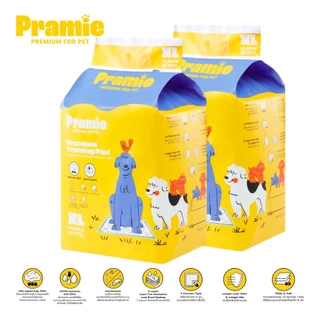 [แพ็ค2] Pramie Premium Training Pad: Size XL 60x90 cm แผ่นรองซับฝึกขับถ่ายสำหรับสัตว์เลี้ยง