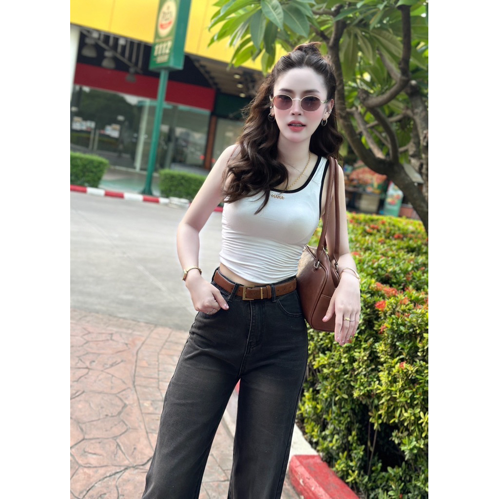 Sexy Lady🔥 เสื้อกล้าม, ทรงผูกหน้า ,คอเหลี่ยม , เว้าหลัง