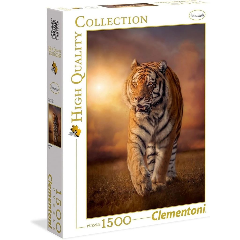 Clementoni - Tiger ขนาด 1500 ชิ้น Jigsaw Puzzle 1500 pcs Made in Italy  จิ๊กซอว์พร้อมส่ง