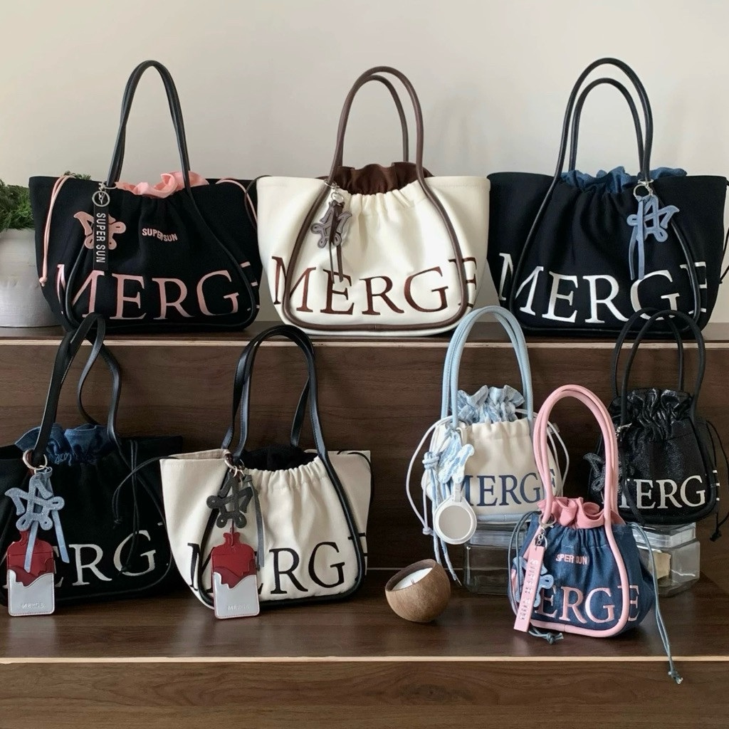 (พร้อมส่งจากไทย💖) กระเป๋า Mer   ge อม- MER  GE   A DAY BAG (Size:mini,M,L ) งานเทียบนะคะ